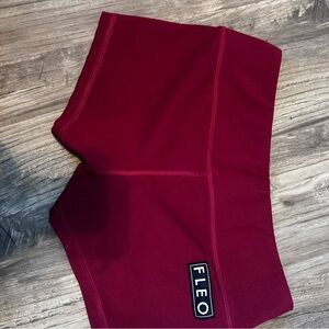 Fleo Burgundy Workout Shorts